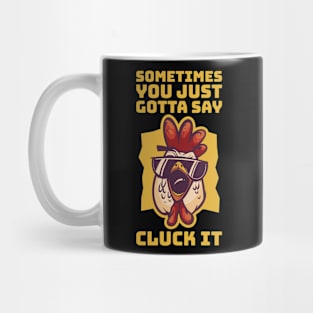 Cluck It Funny Chicken Gift Mug